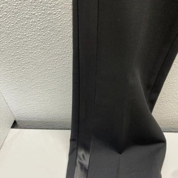 NEW RALPH LAUREN Womens Holiday Satin Stripe Twill Classy Pants Size 6 Black - Picture 7 of 12